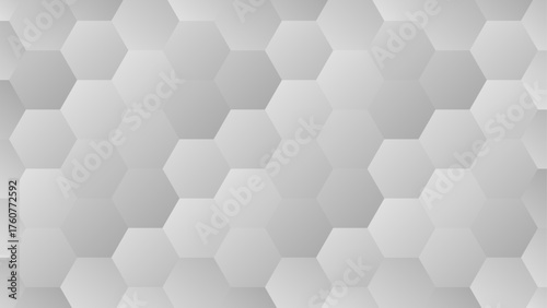 Abstract gray hexagonal pattern background for modern vector design