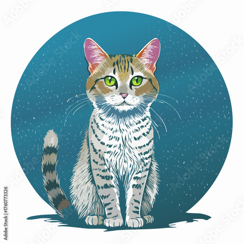 Minimalistische Katze