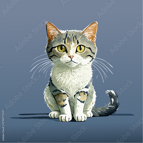 Minimalistische Katze