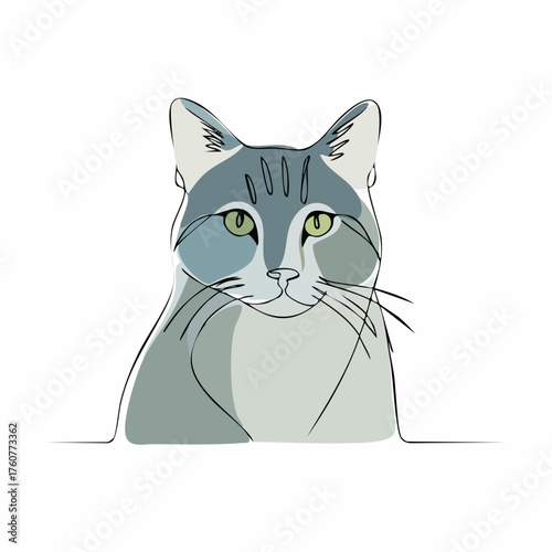 Minimalistische Katze