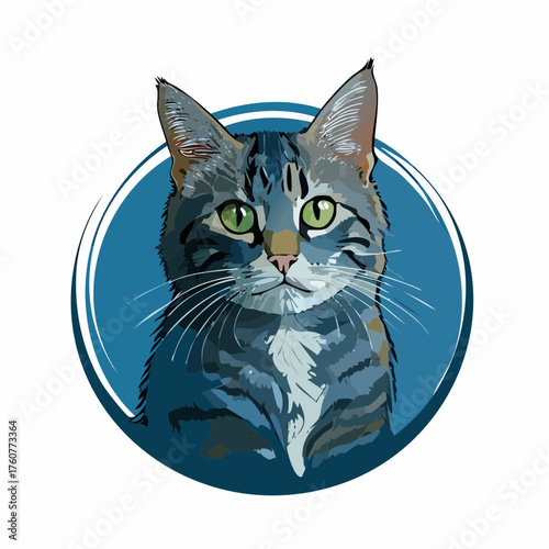 Minimalistische Katze