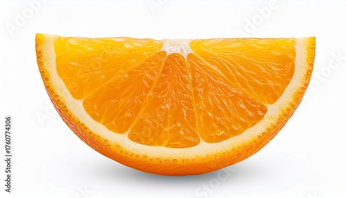 Orange Wedge Isolated On Transparent Background Fresh Cut Citrus Slice For Juice Smoothie And Cocktail Garnish Ingredient For Culinary Recipes And Healthy Diet Plan