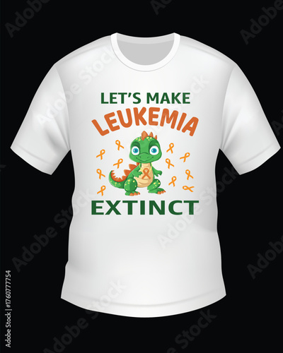 Leukemia Awareness t shirt Design.