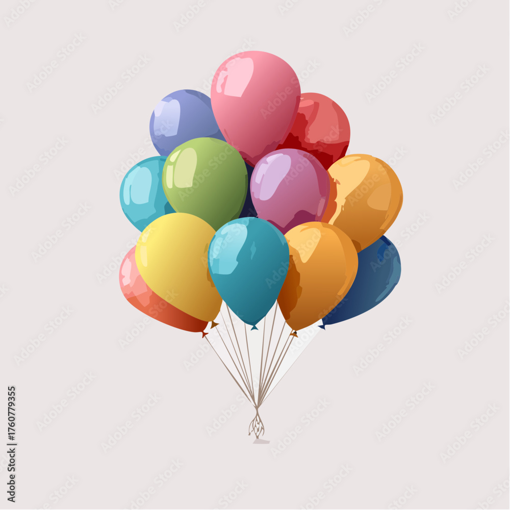 Naklejka premium Bunte Luftballons