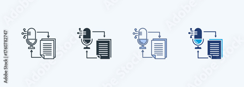Speech Synthesis Multiple Style Icon Collection