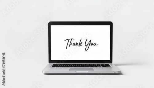 Laptop displaying handwritten 