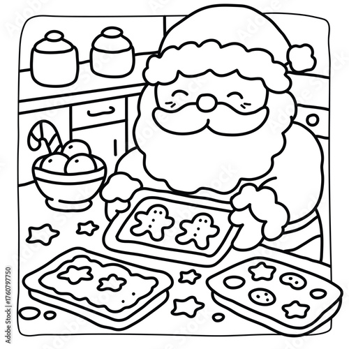 Bold and Easy Cute Christmas Coloring Pages-07