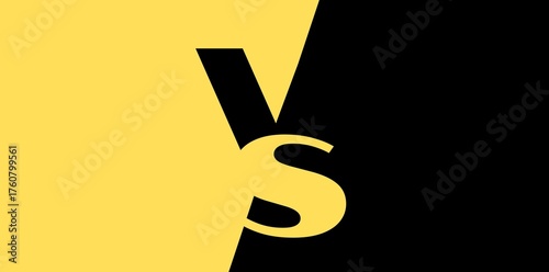Yellow Black VS Concept Background