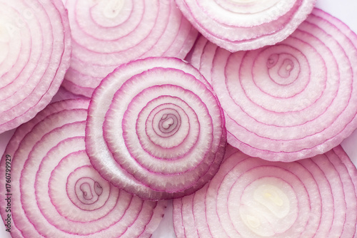 Slika na platnu red onion slices
