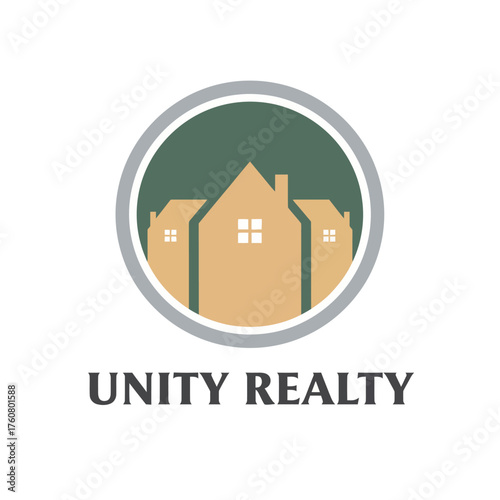 Real Estate Home Community Vector Logo