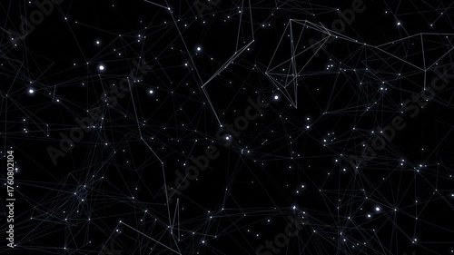 Plexus lines and dots network connection digital technology background