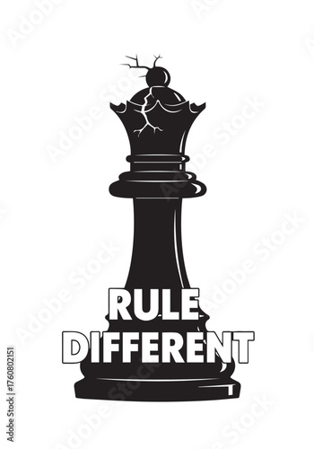 Ancient black stone chess pawn vector illustration standing alone on a 3d Roman column podium design