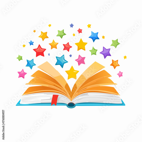 Magische Buchseiten, die fliegen