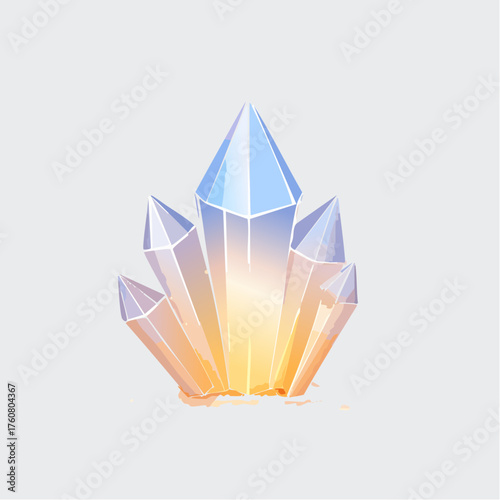 Leuchtende Kristalle