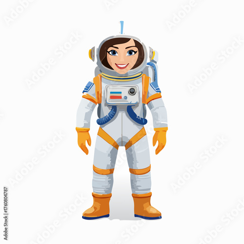 Astronaut im Retro-Stil
