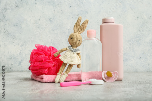 Bunny toy and bath accessor...