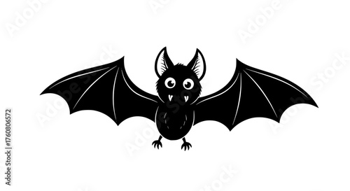 Cute Black Bat Halloween Decoration Flying Animal
