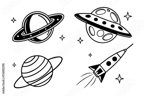 vector illustration of an alien