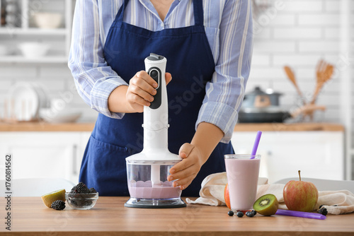 Young woman preparing tasty...