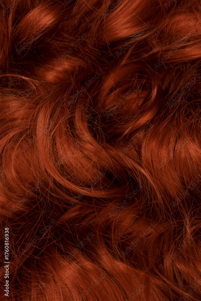 Naklejka premium Red hair as a background.