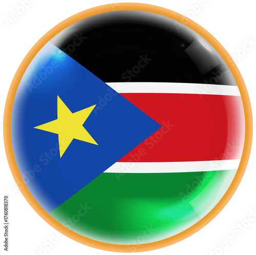 Free Download south sudan flag button - GFXLoad