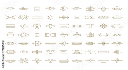 Collection of elegant dividers and separators on, perfect for adding a touch of sophistication to your design