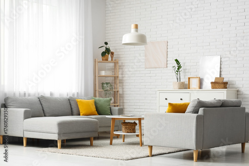 Modern living room interior...