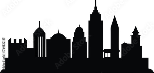 LOUISVILLE Kentucky SKYLINE City Silhouette Vector, Louisville city skyline silhouette, Louisville Kentucky Skyline. Silhouette City Design Vector Illustration