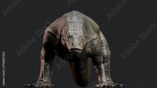 Wallpaper Mural Megalania of background. 3d model rendering Torontodigital.ca