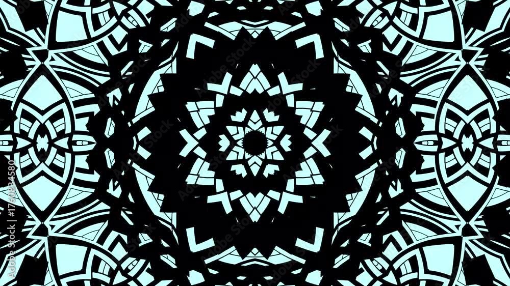 Mesmerizing kaleidoscopic pattern with intricate geometric shapes creating a captivating visual experience for creative projects