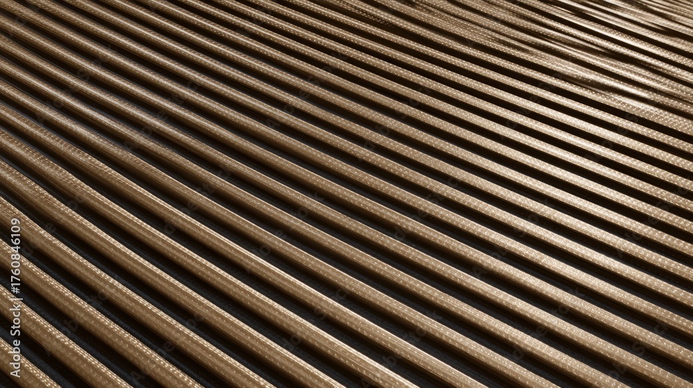Obraz premium directional. Bronze surface with brushed texture, highlighted by warm lighting in a detailed close-up. safety posters. 