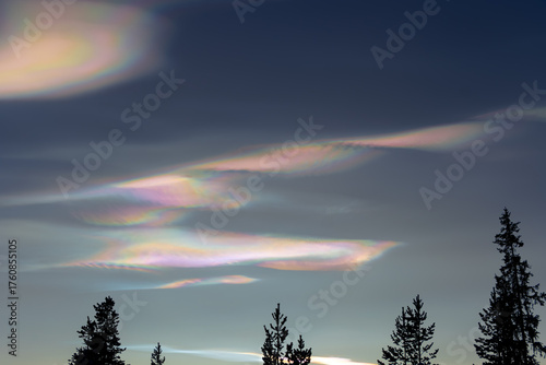 Colorful Polar Stratospheric Clouds in Lapland