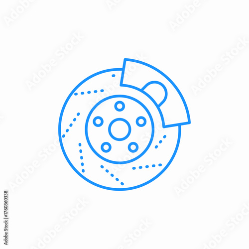 car brake icon sign vector