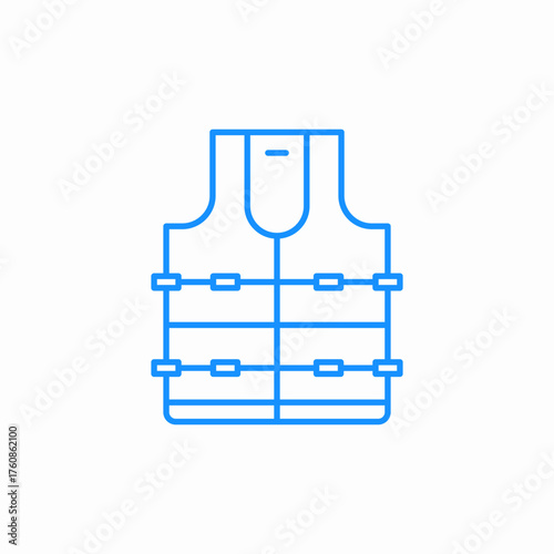 safety vest icon sign vector