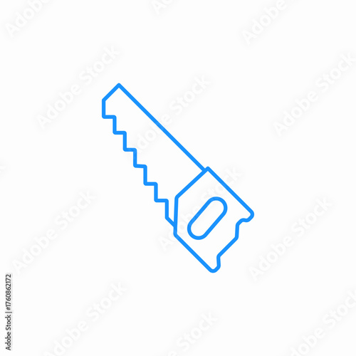 saw tool icon sign vector