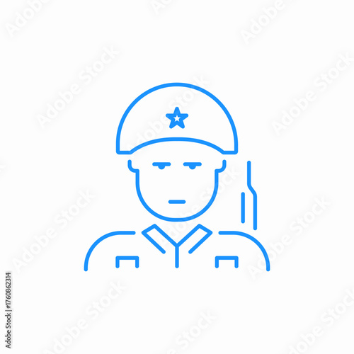 soldier army icon sign vector