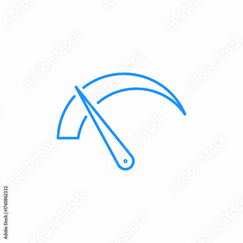 speedometer speed icon sign vector
