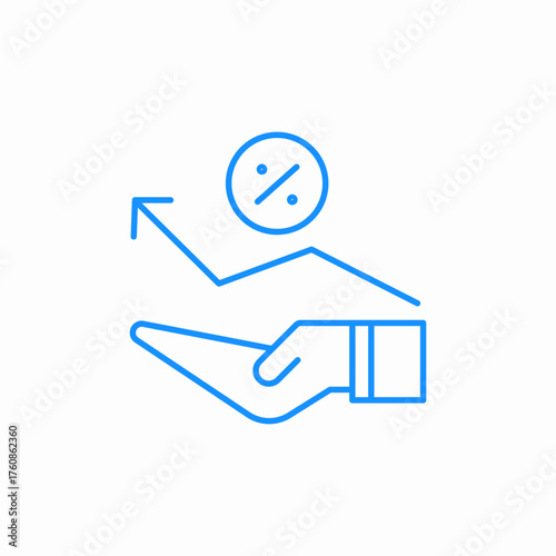 statistics care icon sign vector