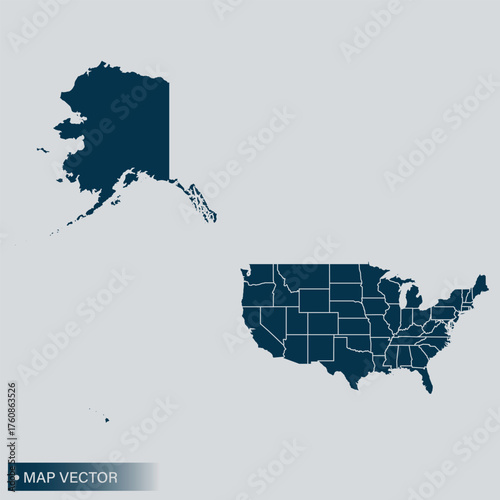 USA Mercator map