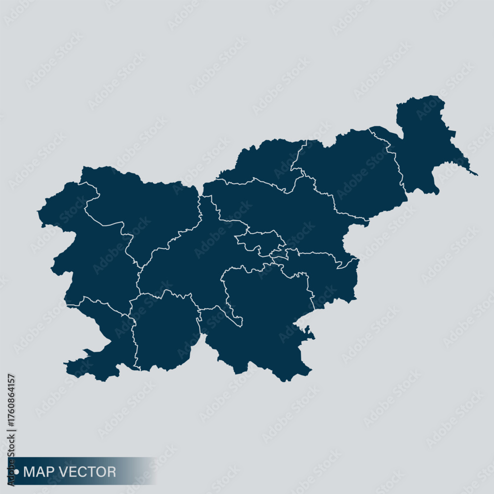 Fototapeta premium Slovenia map