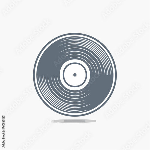 Vintage Vinyl Record Grooves Embodying Music Nostalgia and Timeless Sound Art
