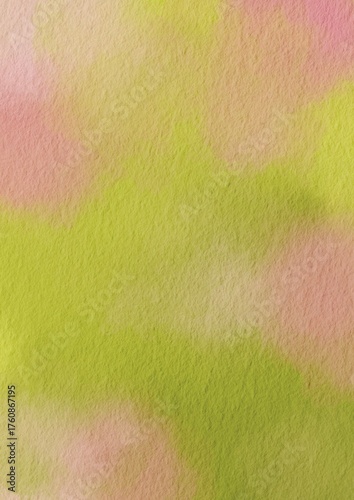 Grass green and sweet pink on paper grunge illustration background for decoration on nature ,rural and flower meadow .