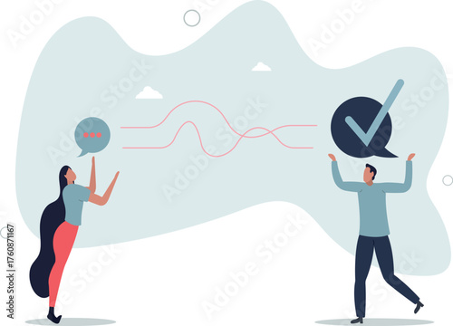 Active listening and speech hearing communication skills. Couple conversation with soft skills and ability to understand .life and employment of people.