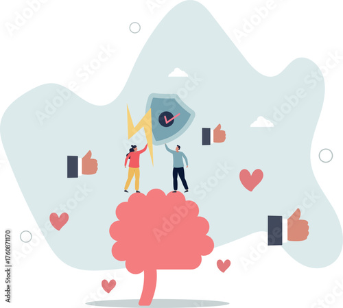 Stress management and mental protection from frustration.life and employment of people.