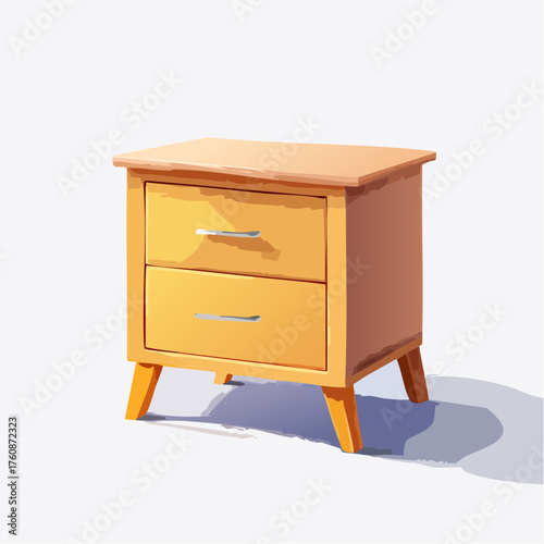 Schlichter Nachttisch mit Schublade