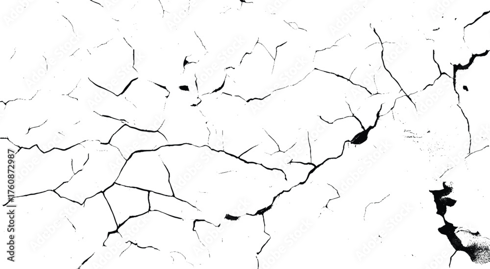 Obraz premium Crack grunge wall. distressed Effect. Grunge Background. Vector textured effect. Vector illustration