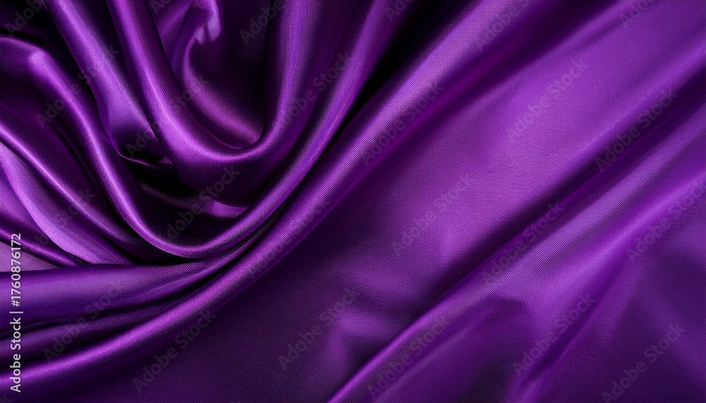 Fototapeta premium royal purple silk satin fabric background silky cloth curtain texture