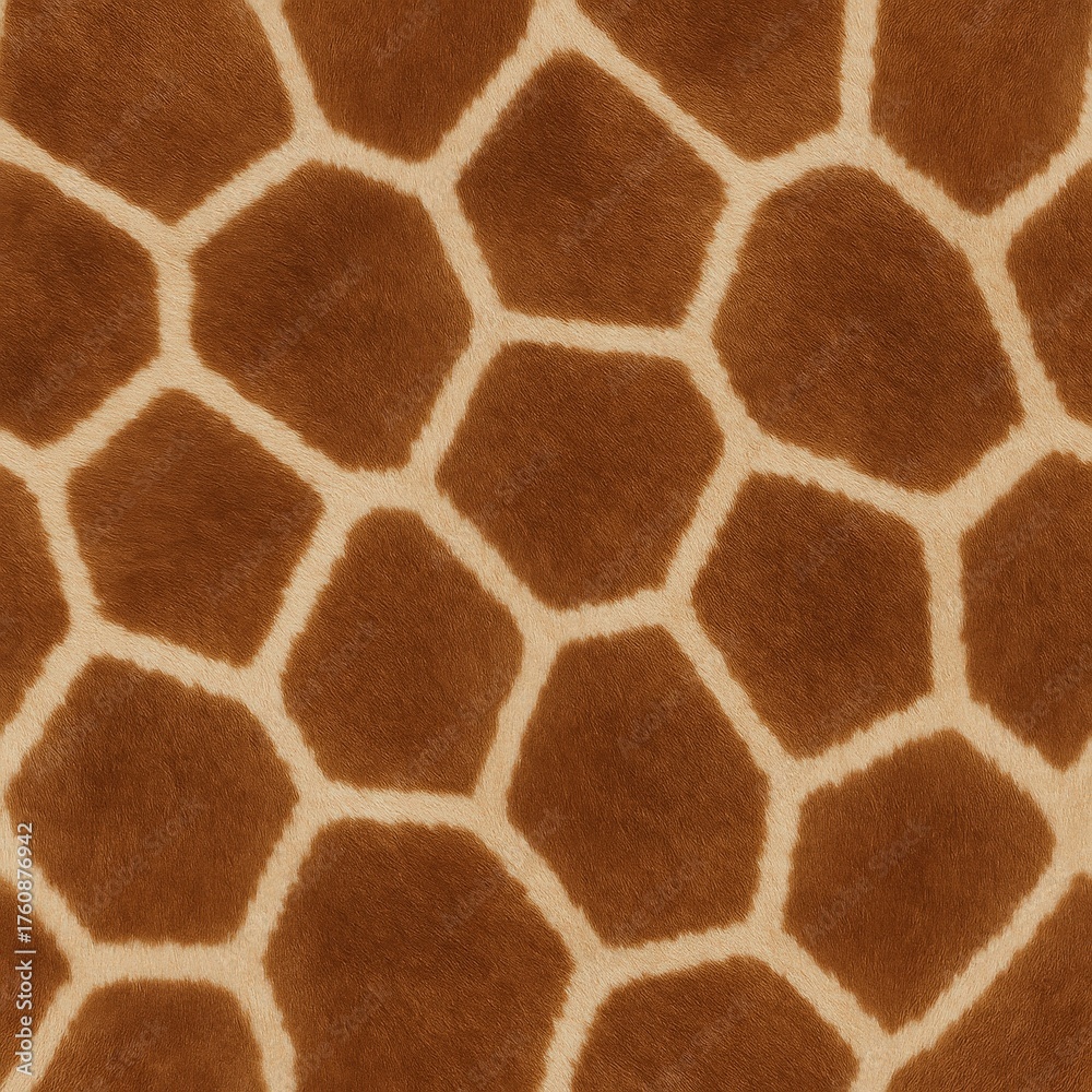 Obraz premium High Fidelity Giraffe Skin Pattern Texture Close-Up