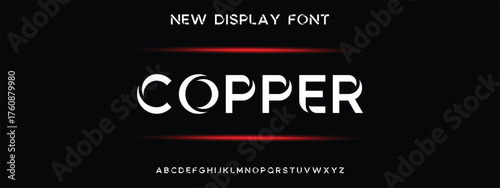 Creative modern urban alphabet font. Digital abstract moslem, futuristic, fashion, sport, minimal technology typography. Simple numeric vector illustration 