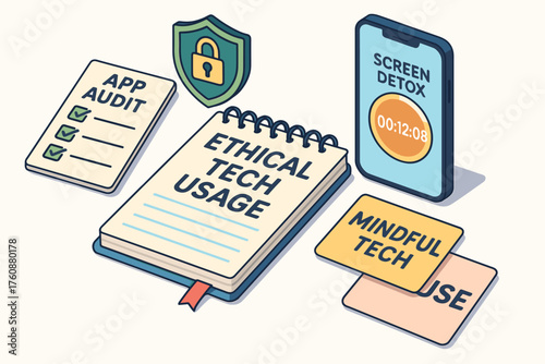 Ethical tech usage: app audit and screen detox for mindful technology use